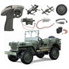 JJRC C8815 1/10 Willys Military Truck RC Car Parts 2.4G Remote Control Transmitter Steering Servo Front Rear Bridge Axle