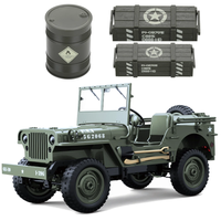 JJRC C8815 1/10 Willys Military Truck RC Car Parts Oil Drum Small Large Cartridges Box Vehicles Models Spare Decoration