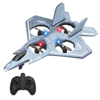 JJRC H128 2.4G EVA Fighter Altitude Hold Mode 360° Roll Turbofans Motors 4CH LED RC Toy Gift Remote Control Drone Airpla