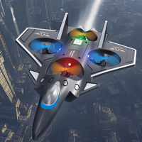 JJRC H130 2.4G EPP Foam Glider Altitude Hold Mode 360° Roll Turbofans Motors 4CH LED RC Toy Gift Remote Control Drone Ai