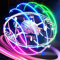 JJRC H131 AURORA BALL Stunt Light Ring 360° Spin Altitude Hold Mode RGB Color LED Circle Protection Kids Gifts 2.4G 4CH