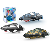 JJRC S21 RTR 2.4G Mini RC Boat Stunt Roll Marine Animal Series Speedboat 360° Rotation LED Lights Vehicles Models Waterp