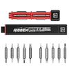 JM-8195 Multifunction Magnetic Precision Screwdriver 10Pcs Drill Bits Strong Magnetic Absorption Square Handle Professio
