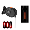 JOHORSE Bike Warning Taillight LED Streaming Red Light 300mAh Battery USB Rechargeable Waterproof Flashlight for MTB Bic