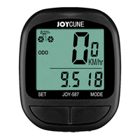 JOYCUNE JOY-587 Wired Bike Computer Waterproof Bicycle Speedometer Odometer Stopwatch Cycle Bike Computer with LED Displ