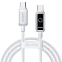 JOYROOM S-A55 6A 100W Type-C to Type-C AI Power-off Cable PD3.0 Fast Charging Data Transmission Tinned Copper Core Line