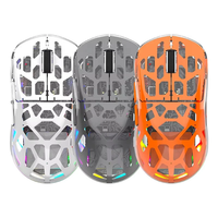 K-Snake BM560 Tri-Mode Wireless Mouse 3600DPI 83g Lightweight RGB Transparent Shell 600mAh Rechargeable Battery Bluetoot