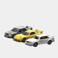 K1/K2/K3 RTR 1/43 2.4G 4WD Mini Drift RC Car Race LED Light Full Scale Desktop Remote Control High-Speed Motor On-Road R