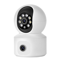 K22 2MP PTZ IP Security Camera Dual Lens Dual Screen WiFi Wireless Full Color Night Vision Humanoid Motion Detection Two