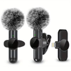 K3 Wireless Lavalier Microphone with Windproof Cover Smart Noise Cancelling Audio Video Recording Mini Mic for iPhone An