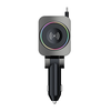 K38S Retractable Cord Watch Wireless Charger Ambient Lighting PD30W QC3.0 3.1A Car USB Multi-Port for Mobile Phone Fast