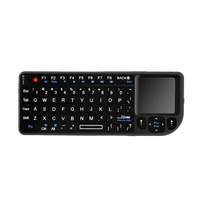 K808 Handheld Wireless bluetooth Mini Keyboard with 7-color Backlight Touchpad Mouse for Smart TV Box PC Tablet