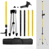 KAIWEETS KT-100P Laser Level Tripod Kit 3.7m Telescopic Rod Adjustable Stand Aluminum Construction with 1/4 20 and 5/8 1