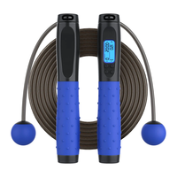 KALOAD 10" Digital Jump Rope with Counter HD LCD Display Ball Bearings Rapid Speed Jump Rope Cable 360°Tangle-free Desig