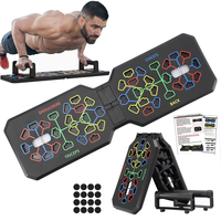 KALOAD 100-150kg Load-bearing Foldable Push Up Board Multi-Function Push-up Training Board Set for Chest Abdominal Muscl