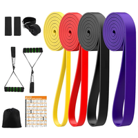 KALOAD 11pcs Heavy Duty Latex Resistance Band Exercise Elastic Band Set For Sport Strength Pull Up Assist Band Workout P