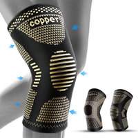 KALOAD 1PC Copper Knee Brace for Arthritis Pain Support-Copper Knee Sleeve for knee pain Compression sleeve for Sports K