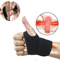 KALOAD 1PC Fitness Wristbands Weight Lifting Wrist Straps Gym Cross Training Padded Thumb Strap Wristband for Right Hand