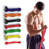 KALOAD 1PCS 15-35lbs Resistance Band Heavy Duty Latex Elastic Band Strength Exercise Auxiliary Pilates Gym Fitness Equip