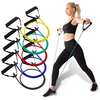 KALOAD 1PCS Resistance Bands with Handles Home Strength Training Equipment 5 Levels Tube Band Pull Rope for Men Women Fi
