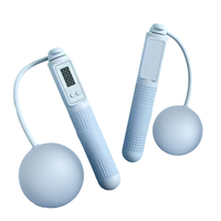 KALOAD Smart Screen Counting Cordless Skipping Rope 60mm Weighted Ball Anti-Skid Handle Silicone Speed Rope Portable Lig