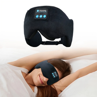 KALOAD Soft Cotton Bluetooth V5.3 HiFi Music Sleeping Eye Mask Type-C USB Charging Headband Shade Eye Mask for Travel Ni