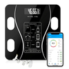 KALOAD® USB+Solar Powered Body Fat Scale BMI Scales Smart Wireless Digital Bathroom Weight Scale Body Composition Analyz