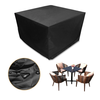 KING DO WAY 125*125*74CM Cube Garden Furniture Cover Rattan Table Set Cover 600D Heavy Duty Oxford Fabric Patio Set Cove