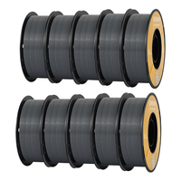 KINGROON PETG 3D Printer Filament 1.75mm 10kg Grey High Strength Easy to Print Eco-Friendly No Bubbles Smooth Printing H