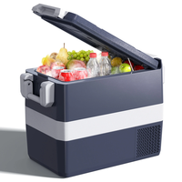 KROAK 40L Dual-Zone Car Refrigerators Electric Compressor Fridge Cooler for Car Home 12/24V DC
