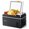 KROAK Compressor Coolbox Electric Car Refrigerator,  28L Portable Freezer Box Mini Refrigerator 12/24 V 230V for Camping, 