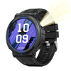 KT75 1.53inch HD Screen Strong Flashlight bluetooth Call Heart Rate Blood Pressure Blood Oxygen Monitor Women
