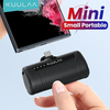 KUULAA KL-YD47 Mini 4500mAh Built-in Type-C Plug Emergency Power Bank External Battery Power Supply Fast Charging for iP