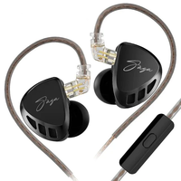 KZ HiFi In-Ear Earphones Music Monitor Earbuds Deep Bass 360° Panoramic Surround Sound 3.5mm Wired Ergonomics Headset wi