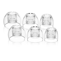 KZ LS01 Eartips Crystal-Clear Liquid Silicone Earplugs S/M/L Size 3 Pairs High Soft Comfort Eartips