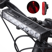 LAOTIE B06 B08 5000Lm Brightness Bike Headlight 8 LED Large Beads Dual Distance Beam Design 10000mAh Battery Phone Emerg
