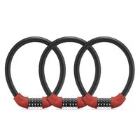 LAOTIE UL01 U-Shape Bike Lock Steel Password Lock Five-digit Code Anti-theft 1.72CM Thickened Portable Safety Cable Lock