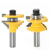 LAVIE 1/2" 12mm Shank Milling Cutters Woodwork Door Round Corner Rail & Stile Tenon Router Bits For Wood Woodworking Too