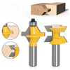 LAVIE 120 Degree Lock Miter Router Bit 1/2 Inch 8mm 12mm Shank Tungsten Carbide Blades for Wood Slotting Tenoning Panel