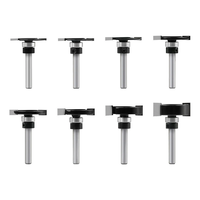 LAVIE 6mm Shank T-Slot Router Bit Tungsten Carbide Blade Multiple Cutting Depths MDF Particle Board Hardwood Compatible