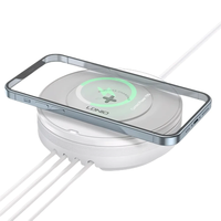 LDNIO AW003 32W 5-in-1 Desktop Wireless Charger Charging Station with 4-Port PD/QC3.0 Fast Charger and Wireless Charger