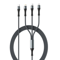 LDNIO LC-94c 100W Type-C to iP/Type-C/Micro USB Cable Fast Charging Data Transmission Copper Core Line 1.2M Long for iPh