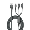 LDNIO LC97u 100W USB-A to iP/Micro/USB-C Cable Fast Charging Data Transmission Copper Core Line 1.2M Long for iPhone 16