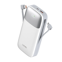 LDNIO PD20 22.5W 77Wh 20000mAh Power Bank External Battery Power Supply with 1 Input & 3 Outputs LED Display PD QC3.0S