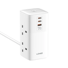 LDNIO SC4383 70W 7-Port USB PD Charger 4 Universal Socket+USB-A+2 USB-C PD QC3.0 PPS SCP Fast Charging Vertical Desktop