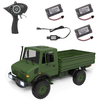 LDRC LD-P06 Several Battery 1/12 2.4G 4WD RC Car Unimog 435 U1300RC w/ LED Light Military Climbing Truck Full Proportion