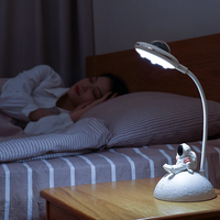 LED Astronaut Projrection Lamp Rechargeable Desk Light 1200mAh Brightness Adjustable Phone Holder Pen holder