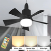 LED Ceiling Fan With Light Remote Control Dimmable 30W E27 Base Modern Smart Wireless Fans Lighting For Bedroom and Livi