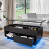 LED Lift Coffee Table The Ultimate Modern Furniture with Height Adjustment and Color Light / Sleek Design for Home Decor