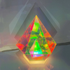 LED Pyramid Diamond Bedroom Decor RGB Night Light USB Color Dimming Atmosphere Lamp Remote Control Home Bedroom Decorati